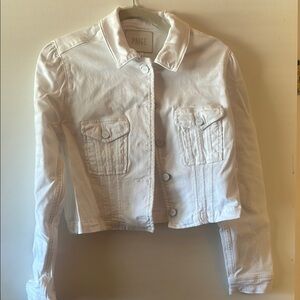 PAIGE Women's White Jean Jacket